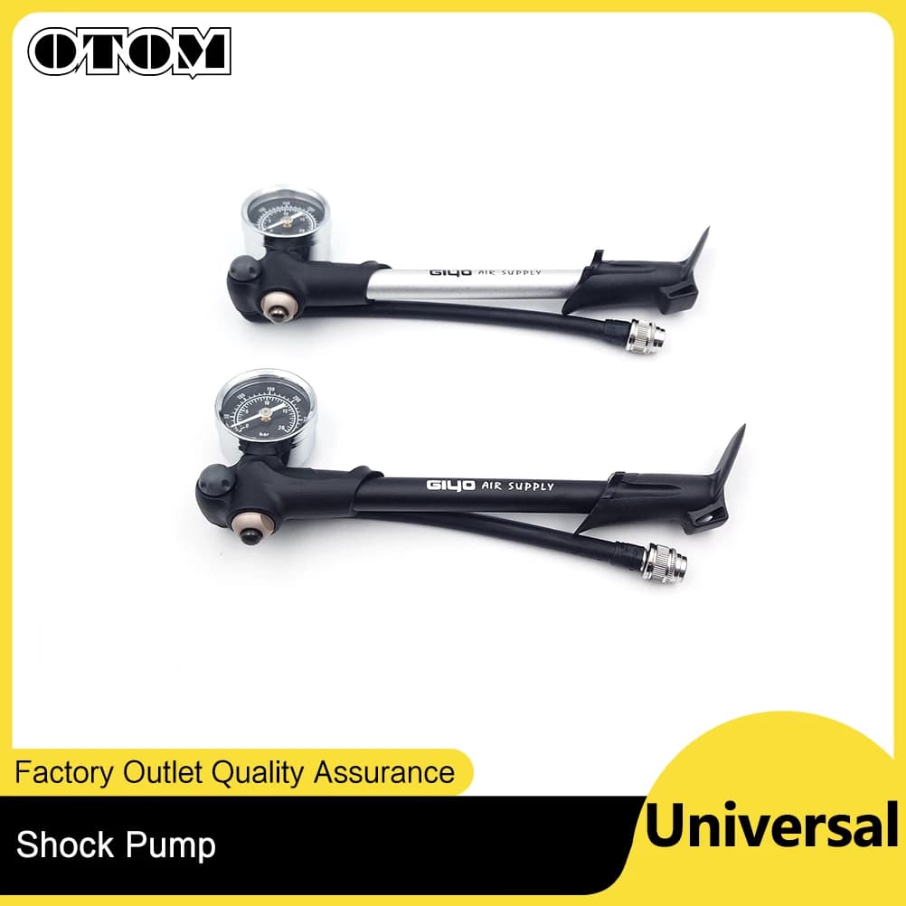 Pompa ammortizzatore per moto con manometro Mini pompa manuale ad alta pressione Tubo gonfiatore d'aria Schrader Ciclismo Fietspomp Ammortizzatore Forcella Pompa per bici