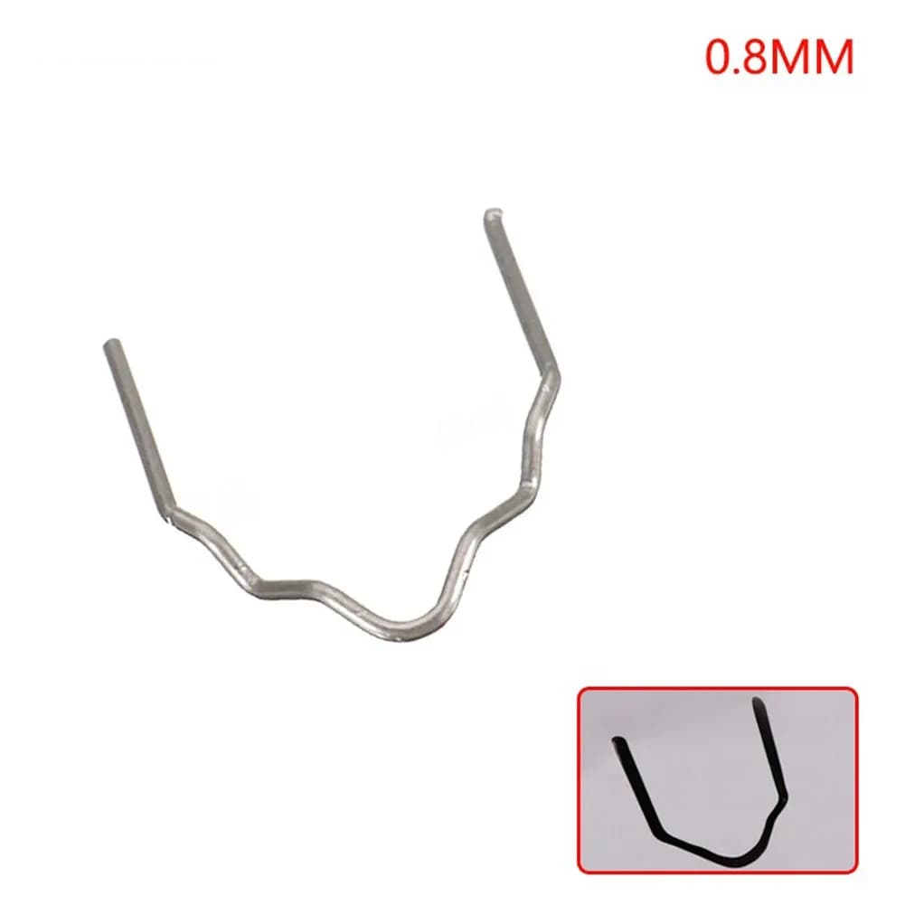 100 pz 0.6/0.8mm Cucitrice A Caldo Graffette 304 In Acciaio Inox Pistola di Saldatura Chiodi Per Saldatura di Plastica Paraurti Auto riparazione