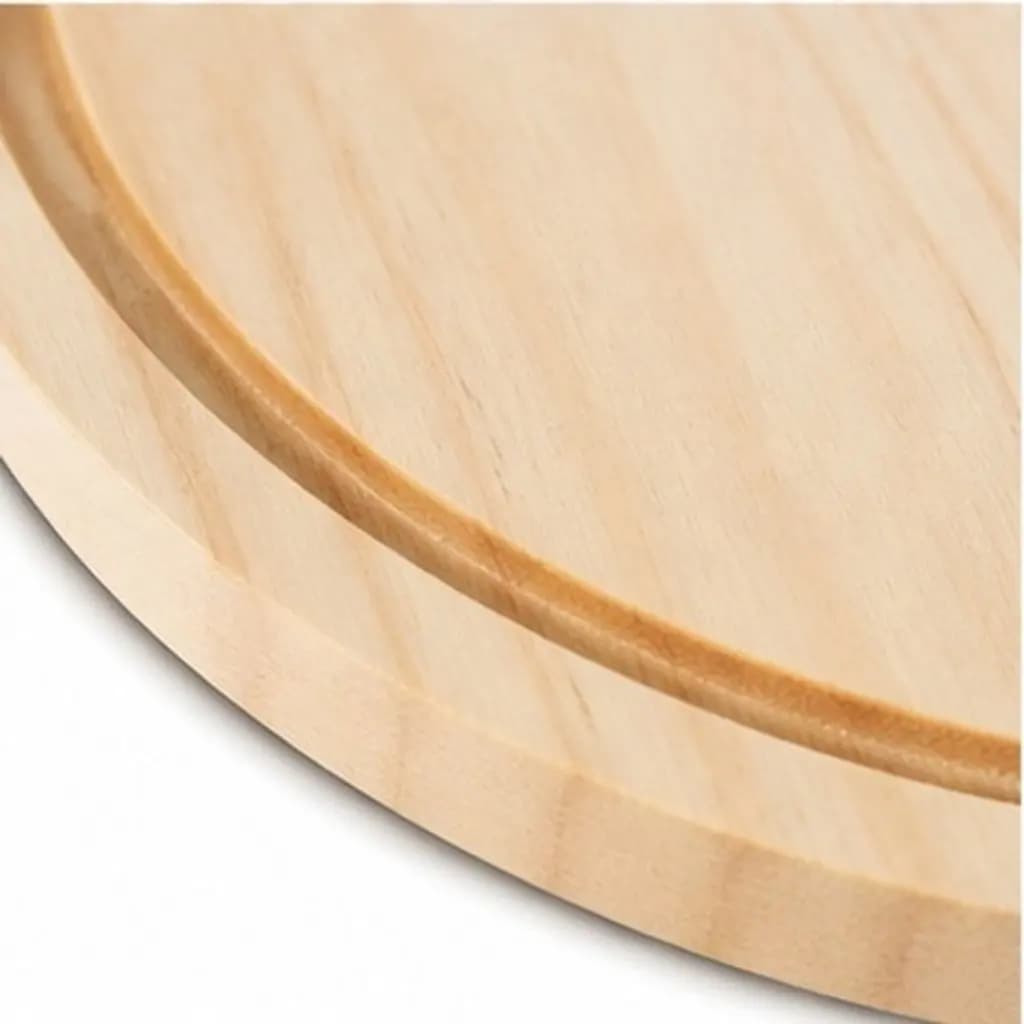 10 Inch Thick Natural Wood Pizza Peel Board Paddle for Professional Grade Pizza Bread Sliding Transfer Non Stick Oven Baking