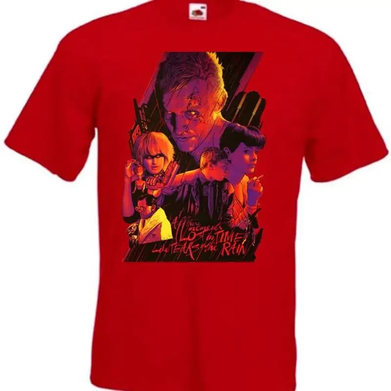 Blade Runner v25 T shirt red movie poster all sizes S 5XL