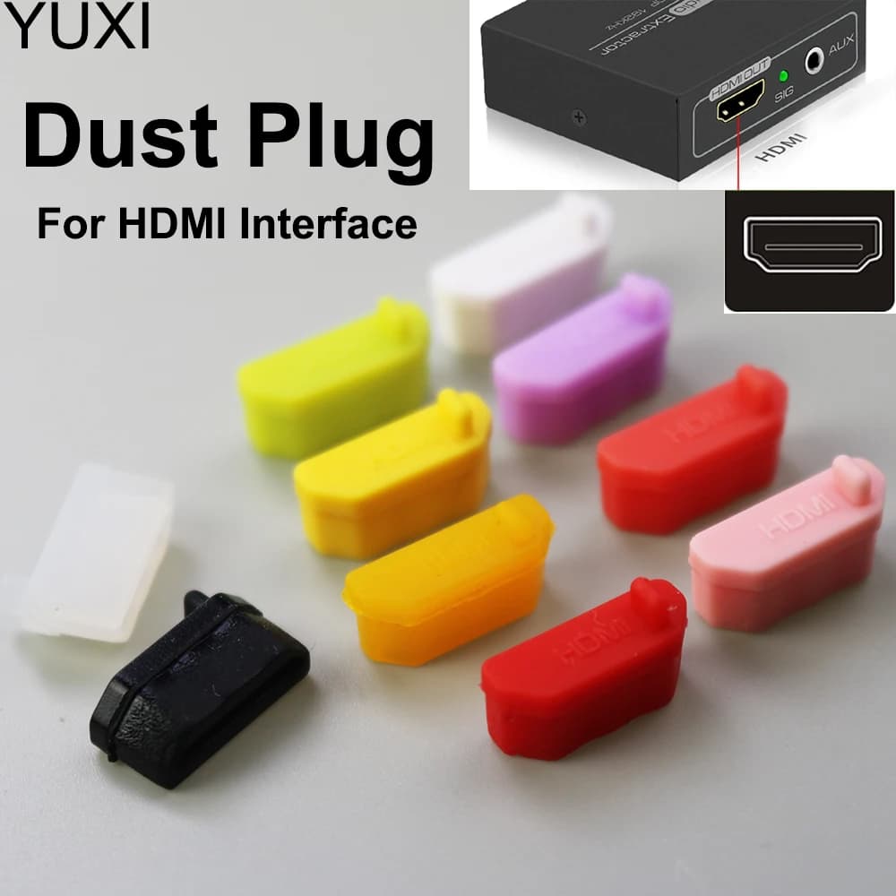 Tappo antipolvere HDMI per notebook in silicone morbido da 10 pezzi Tappo antipolvere universale Copertura protettiva in gomma per scheda madre del computer con interfaccia HD