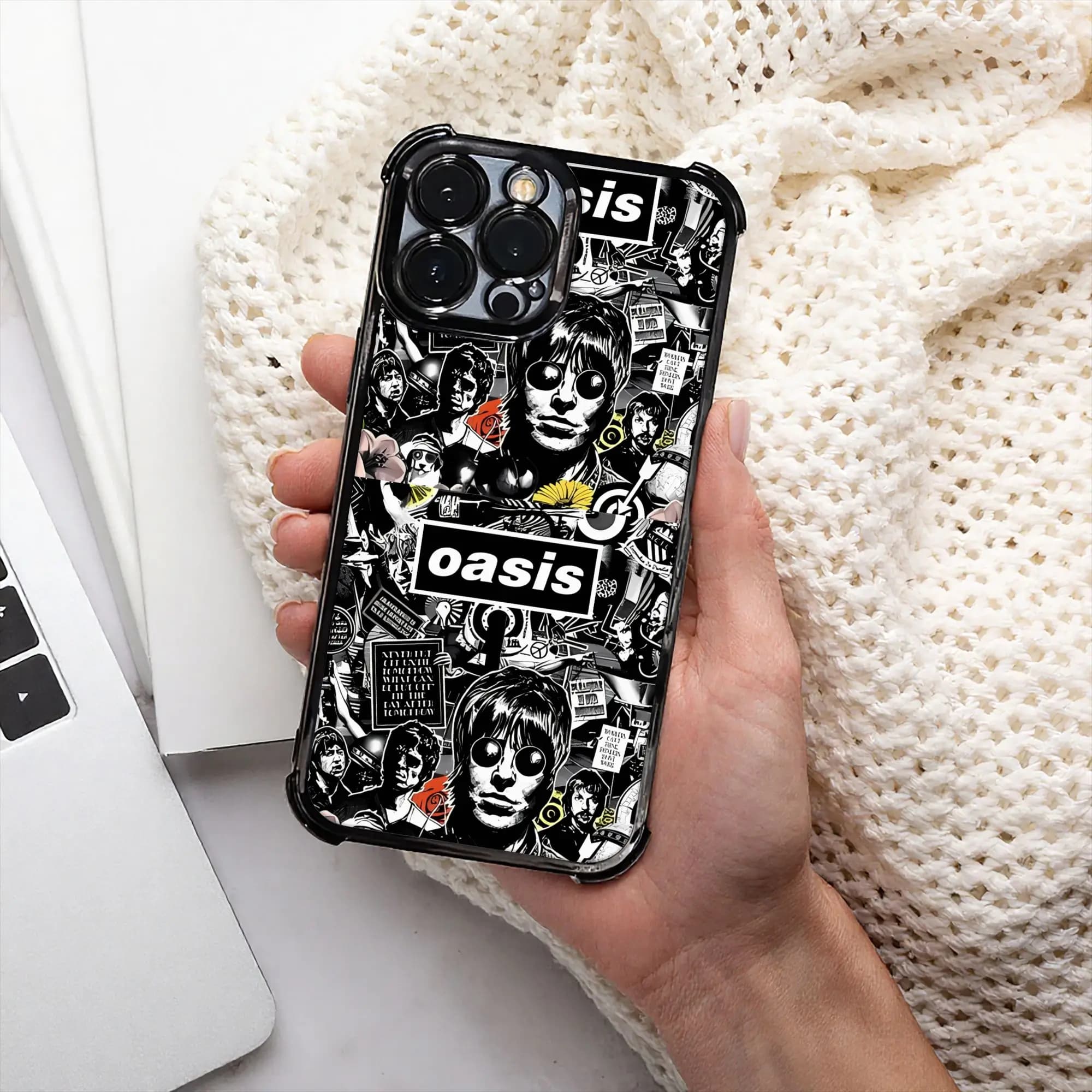 Don't Look Back In Anger Phone Case O-Oasiss Processo di elettroplaccatura per iPhone, vari modelli