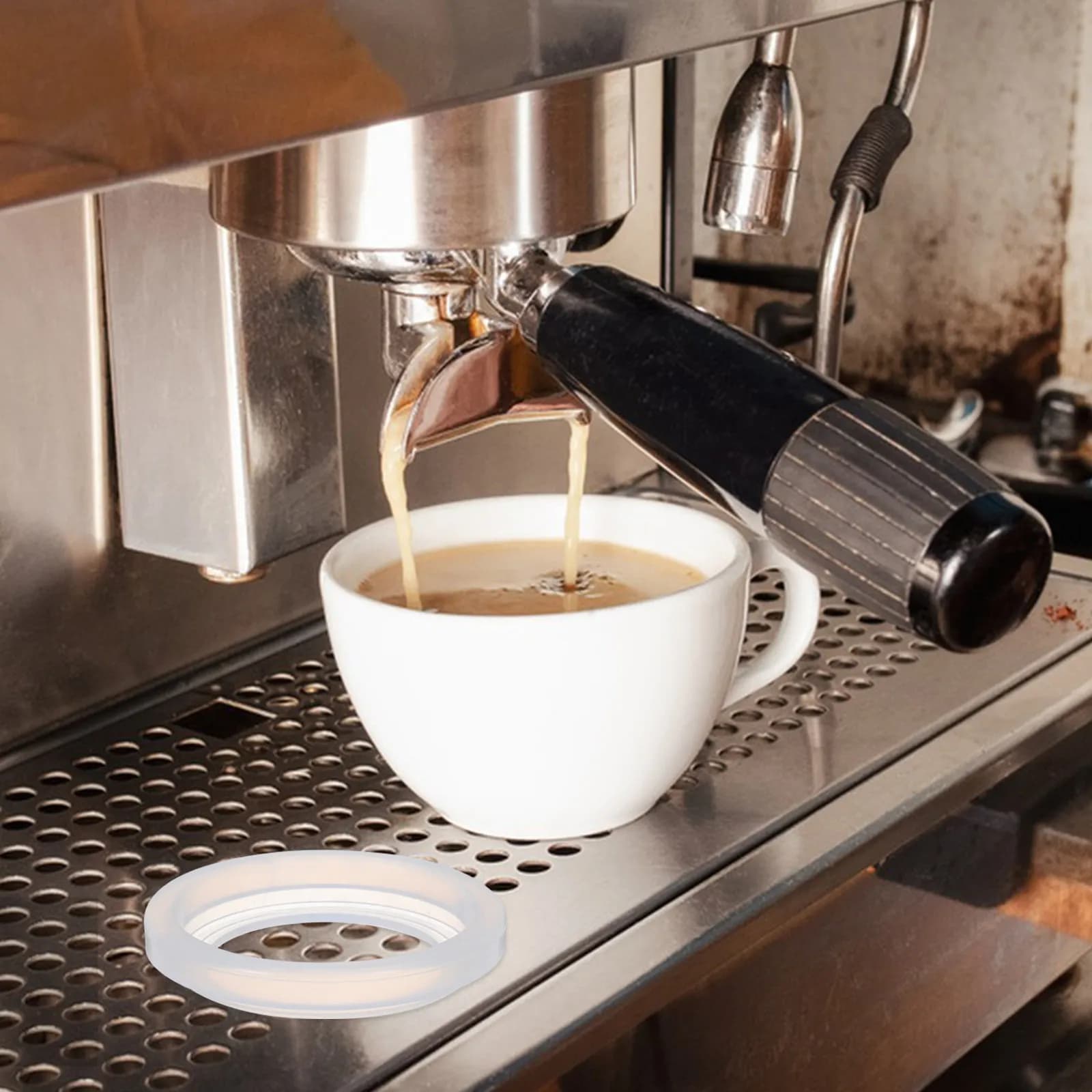 2Pcs Espresso Machine Silicone Gasket Seal 51Mm High Temp Resistant Coffee Maker Group Seal Reusable Coffee Machine Sealing Ring