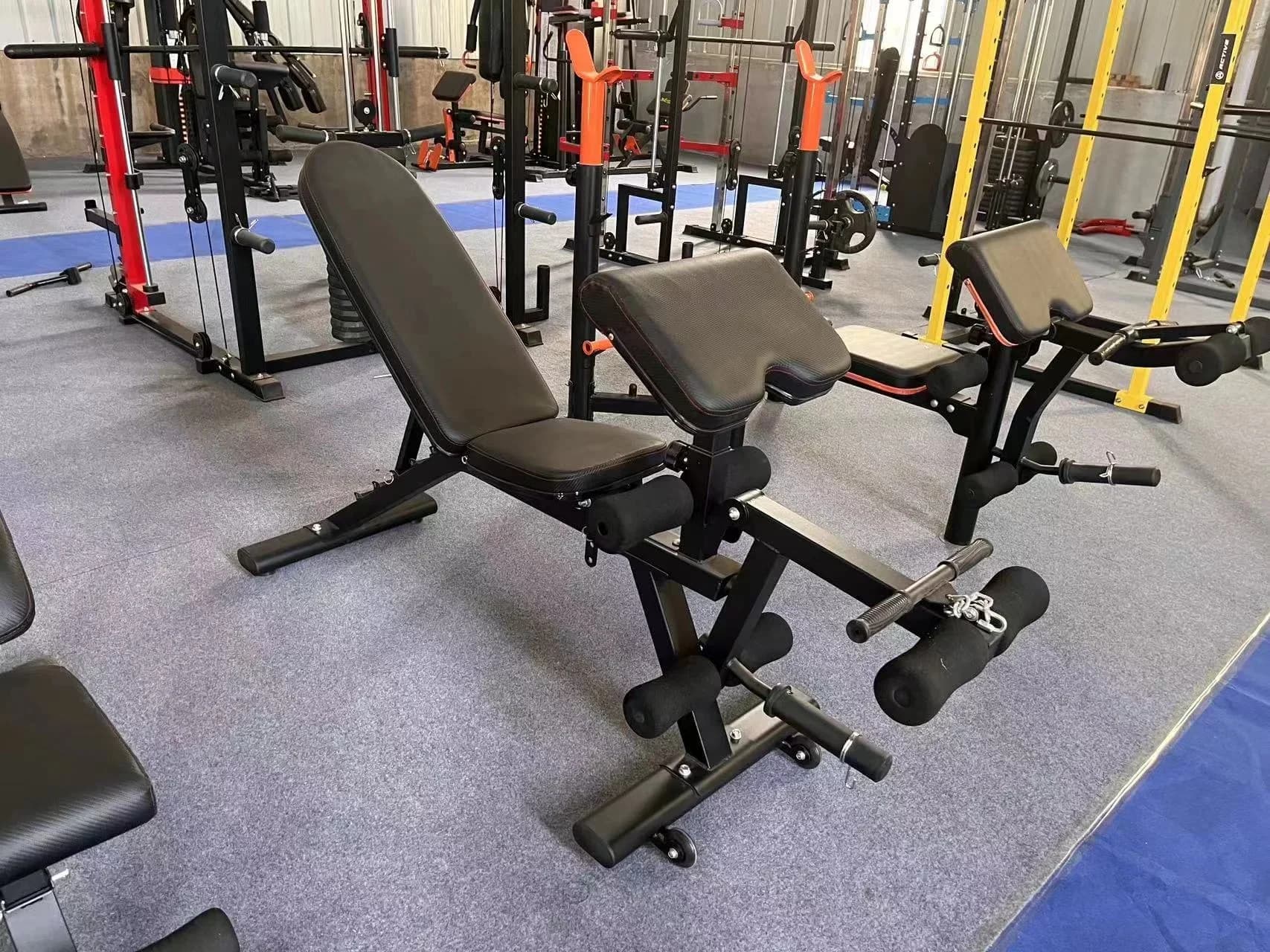 2026 Multi-functional Weight Training Gym Fitness Equipment, Foldable Fitness Chair, Adjustable Sit-up Dumbbell Stool
