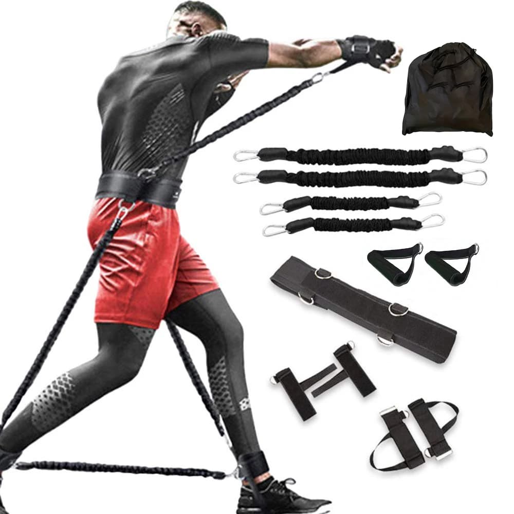 12-piece Heavy Duty Boxing Training Set for MMA, Home Boxing and Taekwondo - Full Body Strength Equipment for Arms, Legs