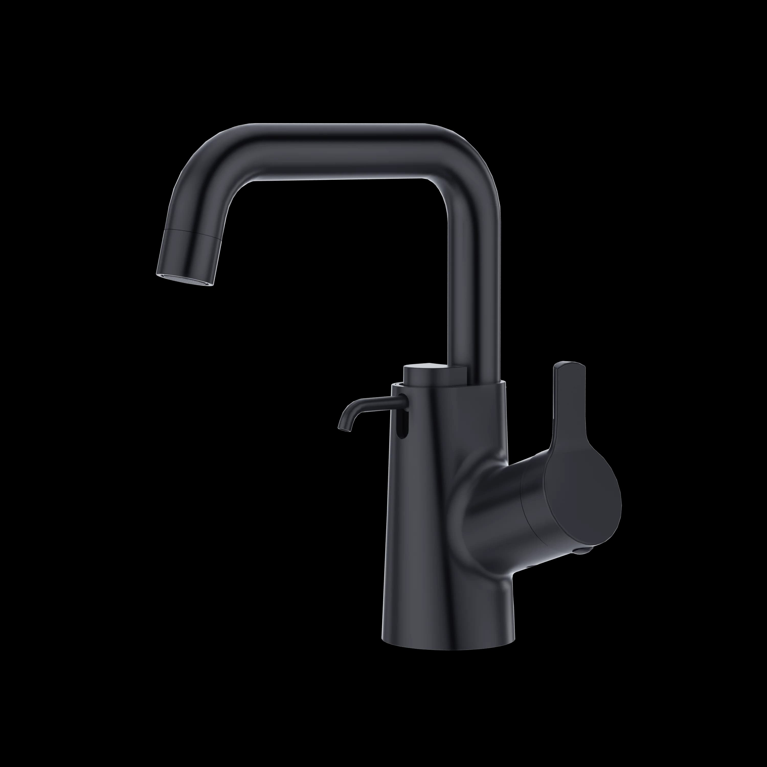 Rubinetto da cucina con dispenser di sapone in acciaio inossidabile 304 Rubinetto per lavabo da bar nero opaco