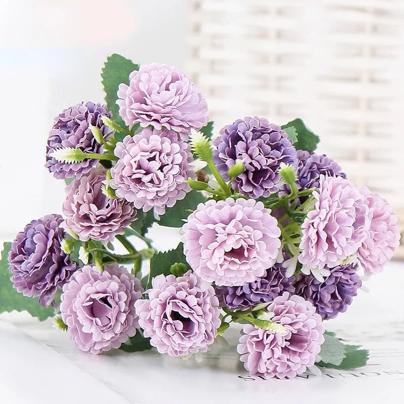 Artificial lilac Bouquet Decorative Silk Flowers for Weddings Decoration for auditorium Simulation Plant Lilac Flower Purple Pink