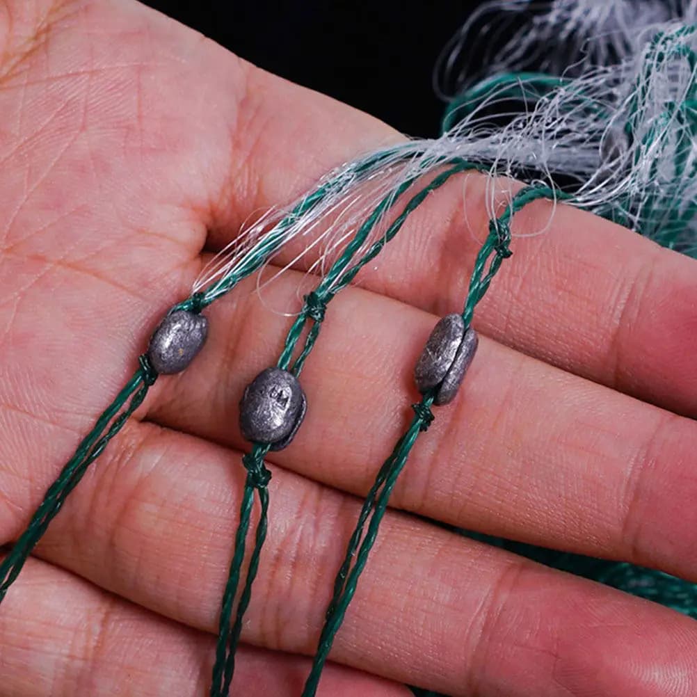 Rete da Pesca Adesiva Monostrato 1,2mx25m in Seta Resistente, Pieghevole Rapidamente, Antiaderente per Acqua Dolce e Salata
