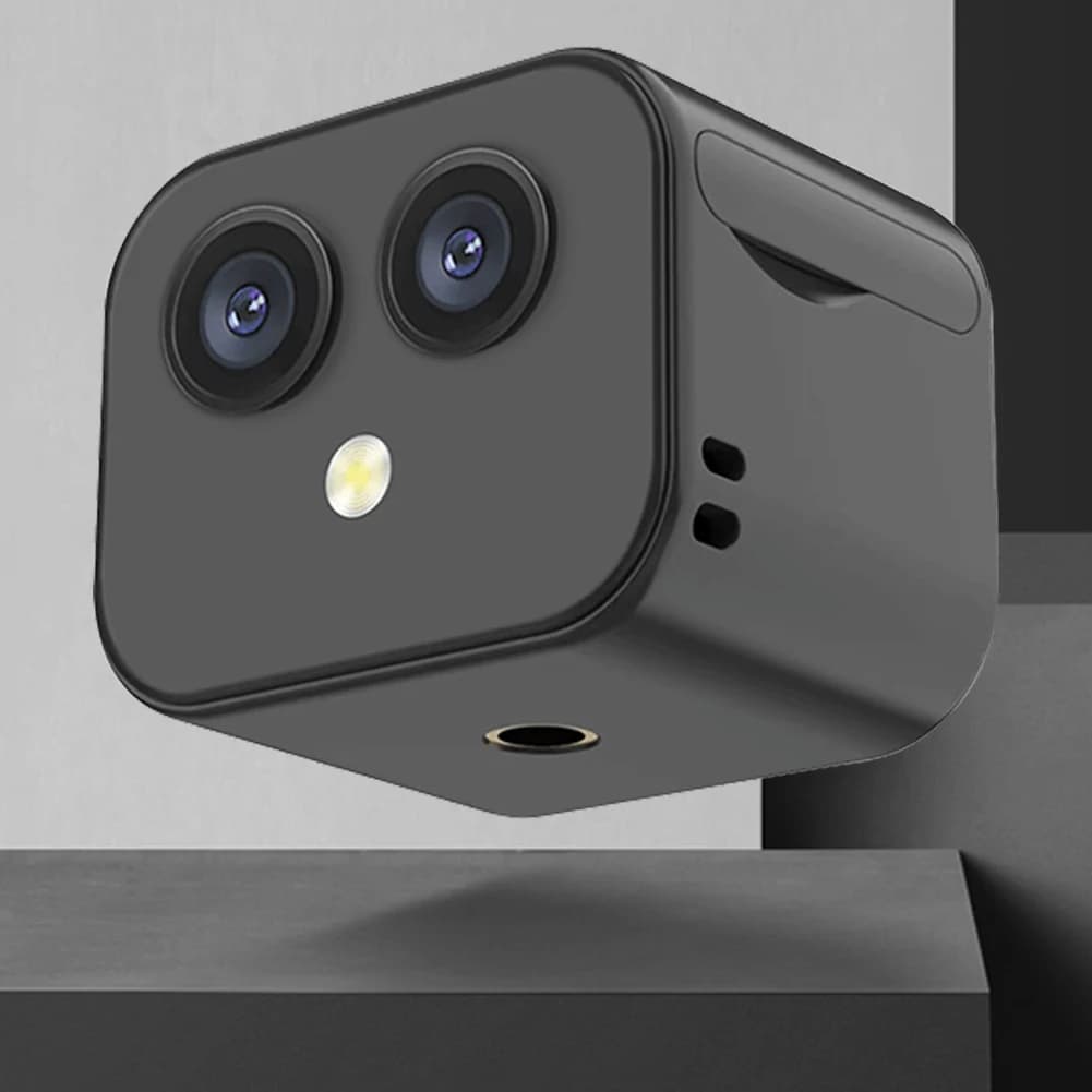 Telecamera Intelligente 4K HD con Visione Notturna, Monitoraggio di Sicurezza, Ricaricabile USB, Visualizzazione Remota per Interni ed Esterni