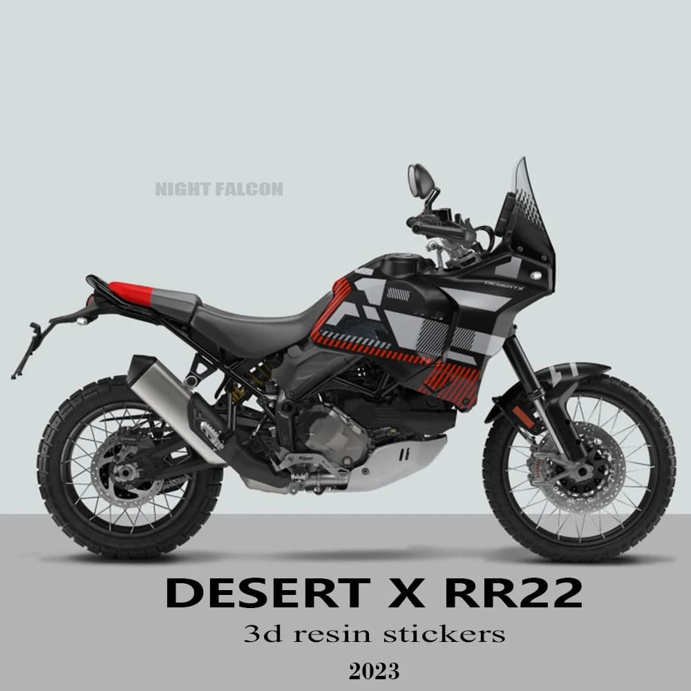 DesertX 2023 per Ducati DesertX Desert X r22 accessori moto 3D Gel adesivo in resina epossidica Kit di protezione per canotta