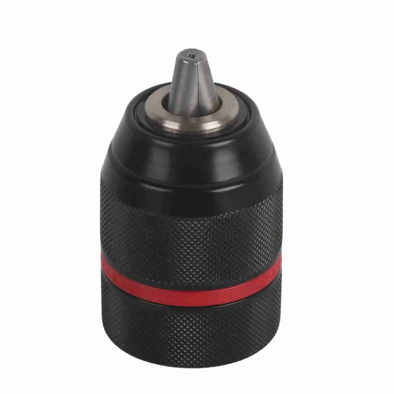 Mandrino per trapano in metallo da 13 mm Mandrino per trapano autoserrante senza chiave con attacco 1/2 Mandrino per trapano con filettatura da 3/8 " Mandrino per trapani elettrici in acciaio veloce
