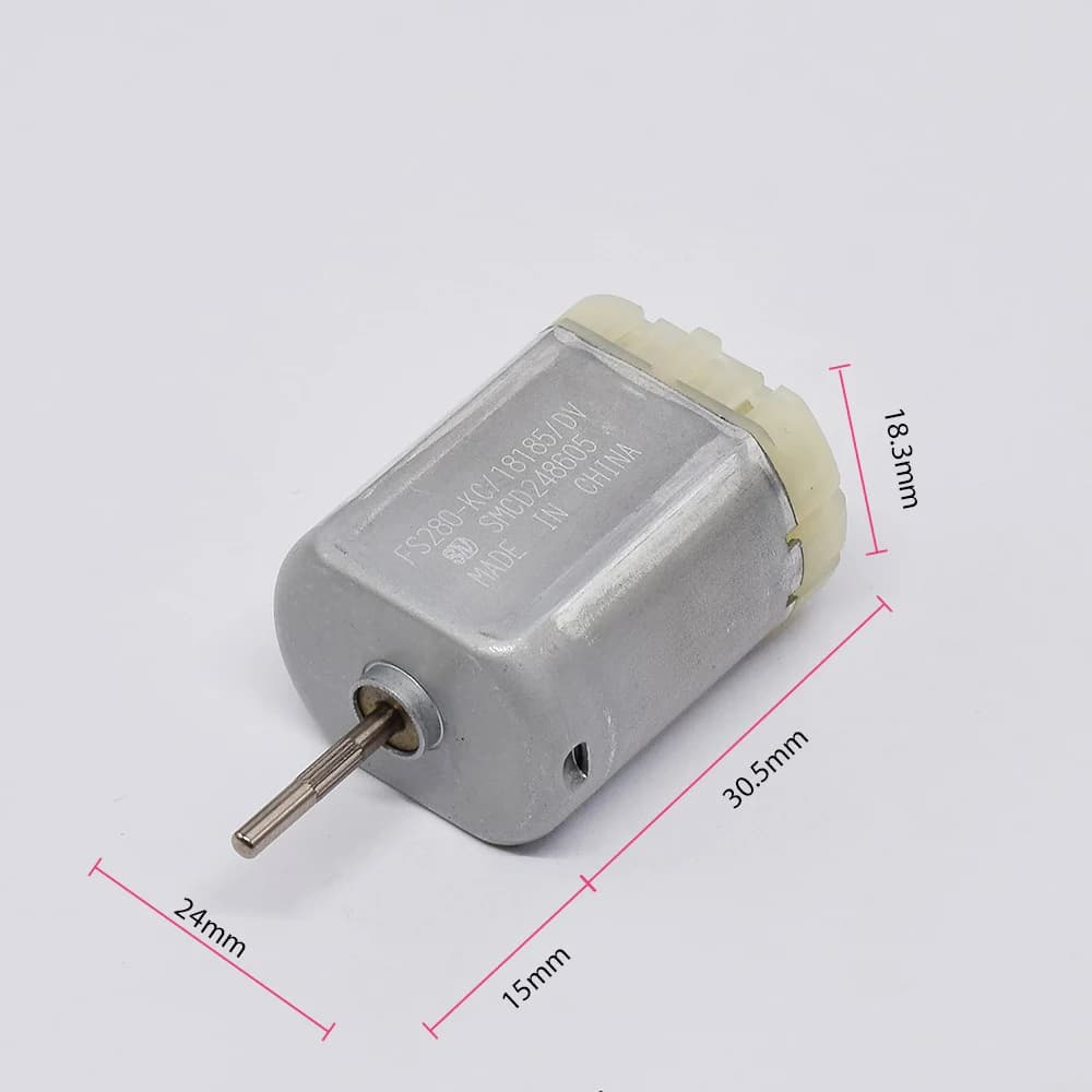 Motore elettrico standard FS280-KC/18185 FC-280SC-18180 DC 12V Mini 24mm per motore di riparazione specchietto retrovisore serratura centralizzata per auto