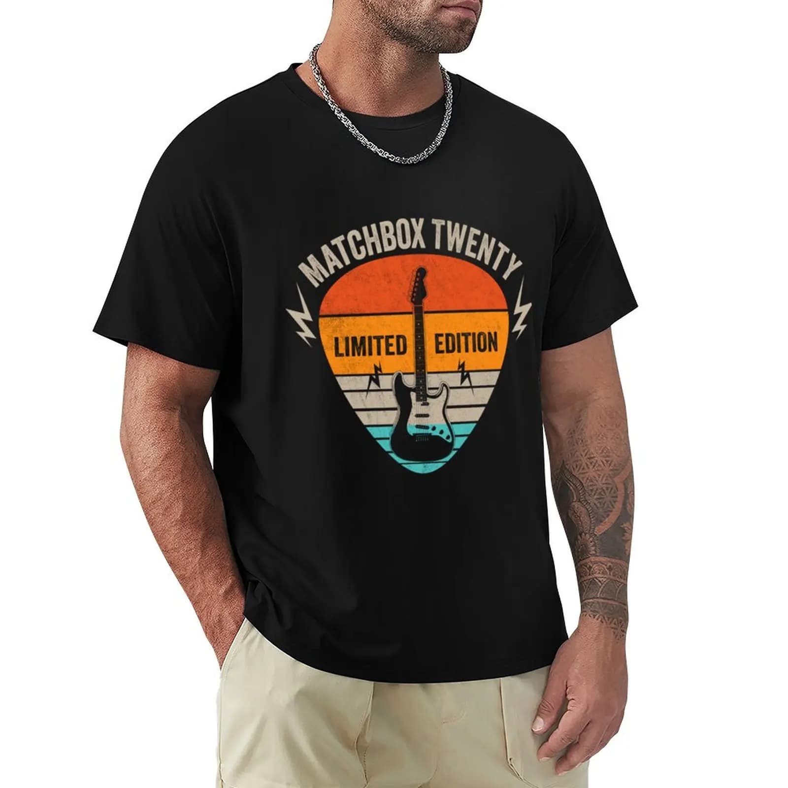 Vintage Matchbox Name Guitar Pick Limited Edition Birthday T-Shirt Quick Dry Light Sports T-Shirt