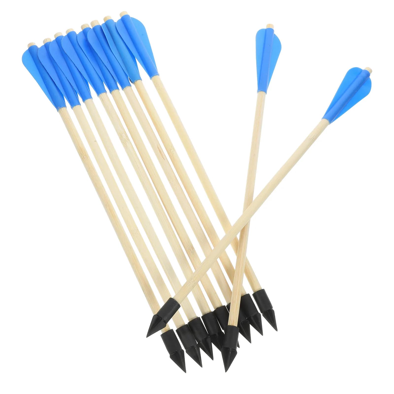 10 Pezzi Frecce da Lancio in Legno con Gomma, Gioco Interattivo Divertente per Famiglie all'Aperto, Coordinazione Occhio-Mano e Equilibrio