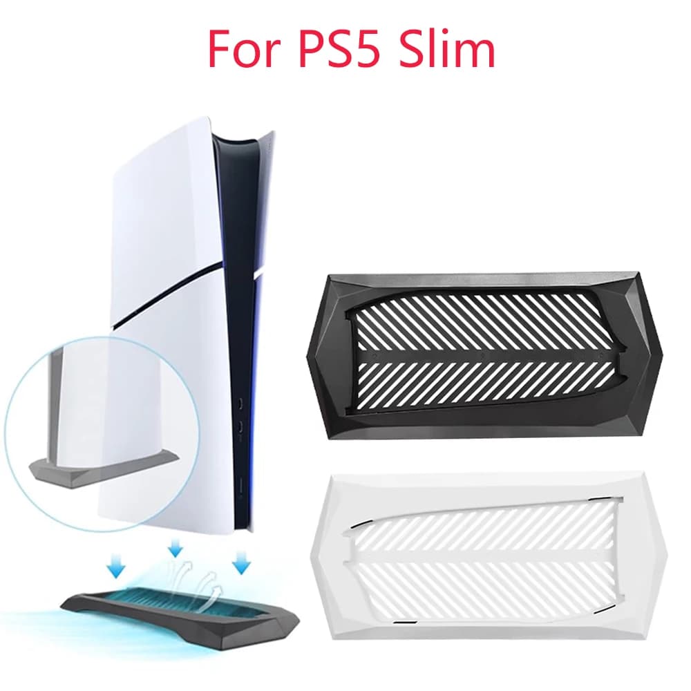 Base di supporto verticale per console Playstation5 Slim con prese d'aria di raffreddamento integrate Supporto base Piedini antiscivolo per accessori PS5Slim
