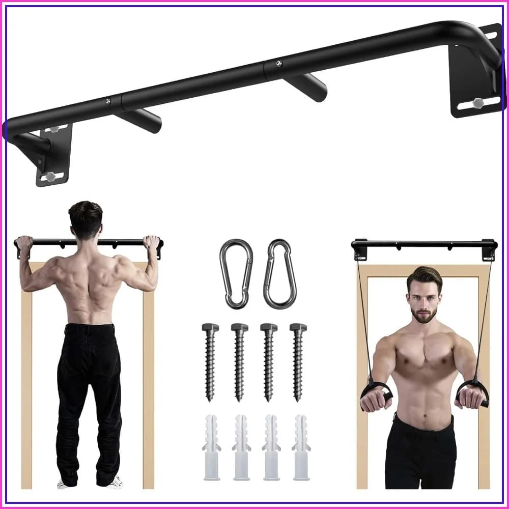 Heavy Duty Wall Mount Pull Up Bar for Ceiling or Beams, Home Gym Workout Equipment