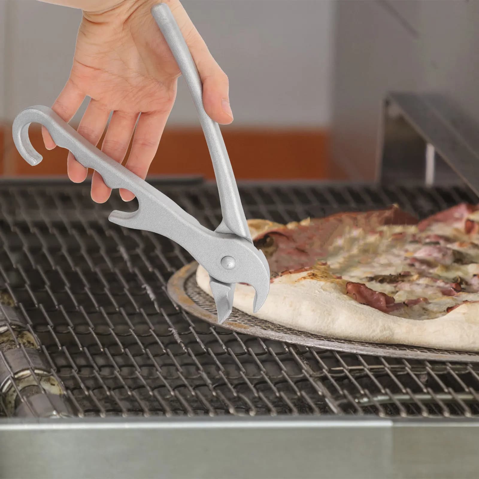 Pinza Antiscivolo in Lega di Alluminio Premium per Barbecue, Teglie da Forno, Padelle e Utensili da Cucina Caldi