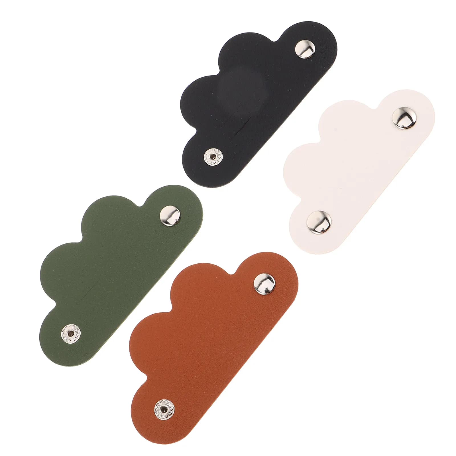 Set di 4 Organizzatori per Cavi a Forma di Cuore, Portacavi con Chiusura a Scatto, Avvolgicavo per Auricolari e Cavi di Ricarica da Viaggio