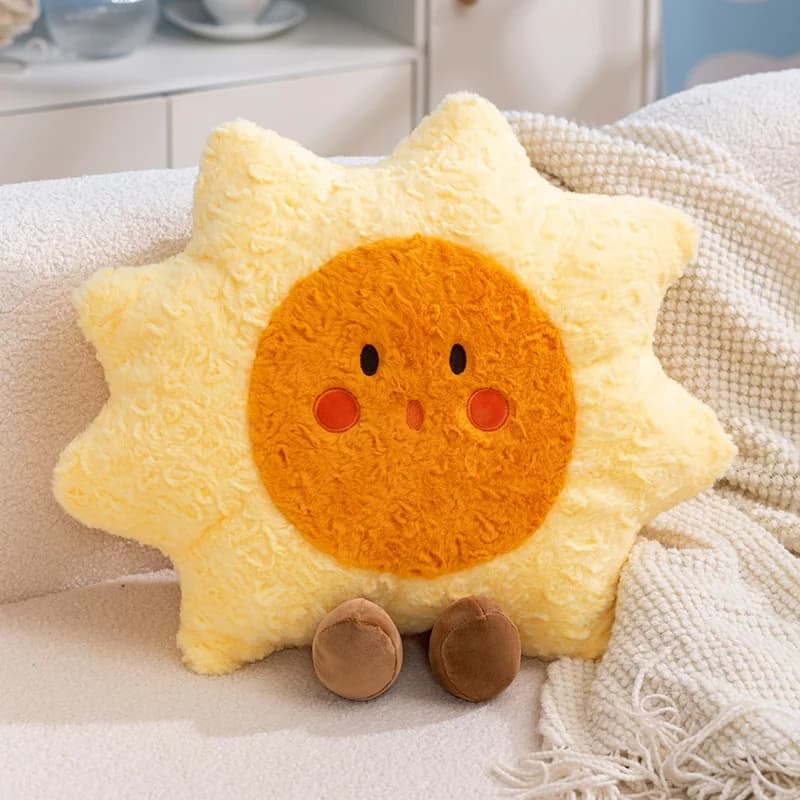 Cuscino Decorativo per Adulti a Forma di Sole e Luna, per Arredamento Casa, Soggiorno, Camera da Letto, Finestra a Bovindo, Supporto Lombare in Tessuto