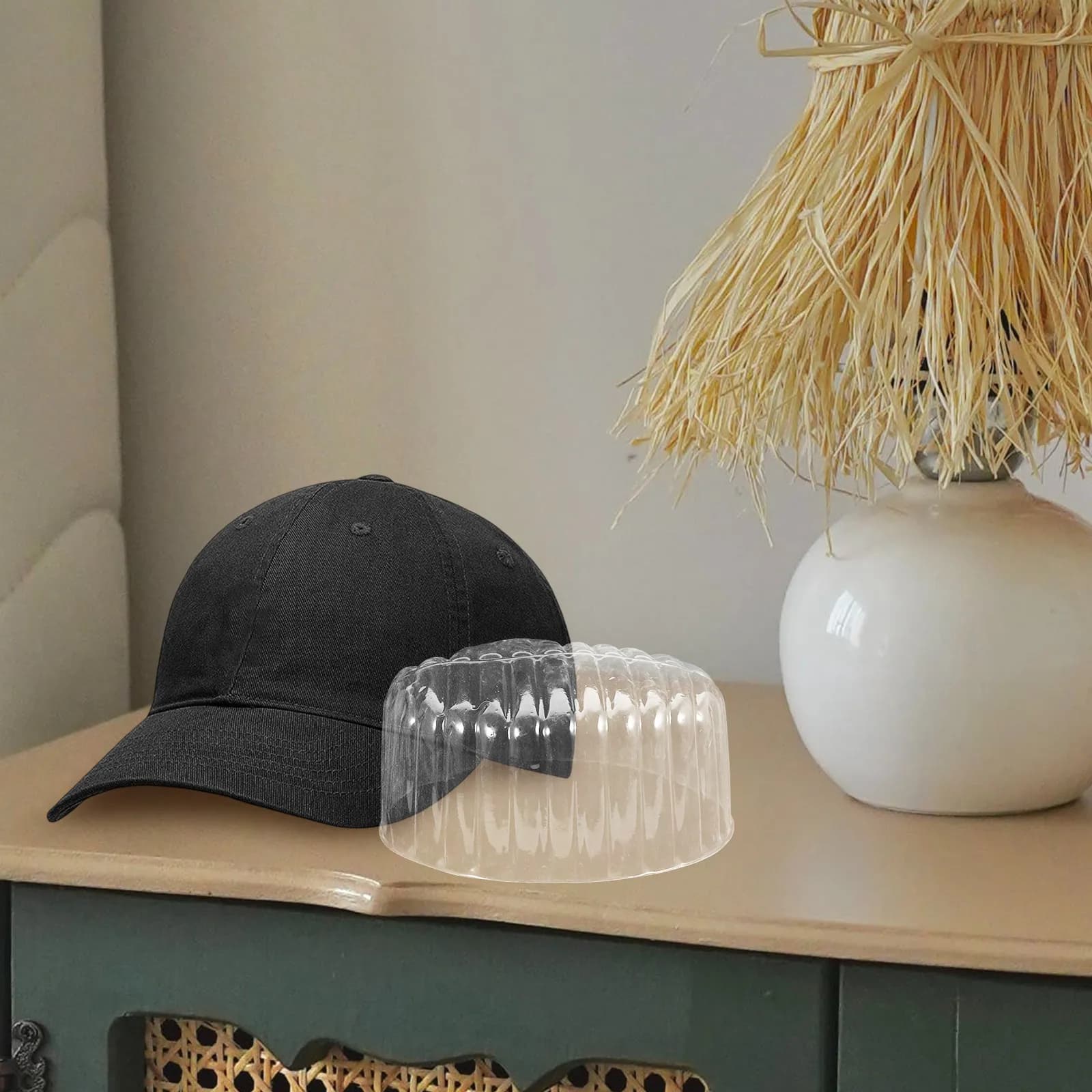 10 Pezzi Supporto Interno in Plastica per Cappelli da Baseball, Espositore e Mantenitore della Forma, Previene la Deformazione, Organizzatore