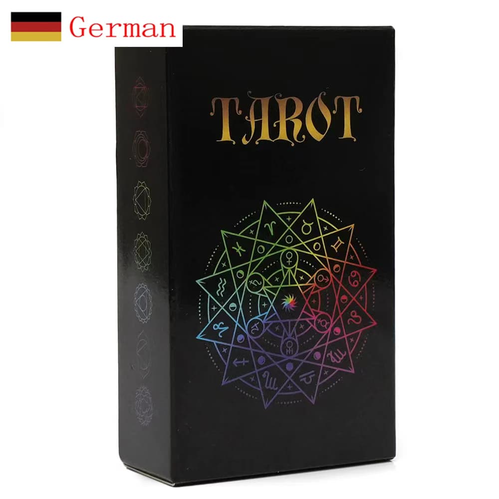 Carte dei tarocchi Deutsch Mazzo dei tarocchi tedeschi Giochi Gioco di divinazione del destino Gioco da tavolo con istruzioni carta Gioco di società in famiglia