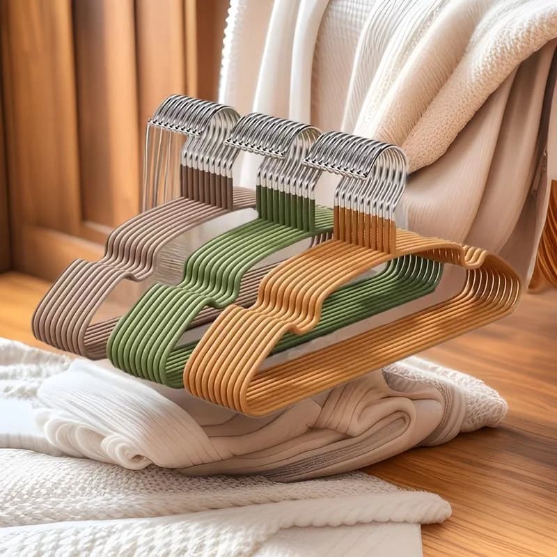 Baby Clothes Hanger, Plastic and Metal Winding Hook for Baby and Child, Dress Organizer