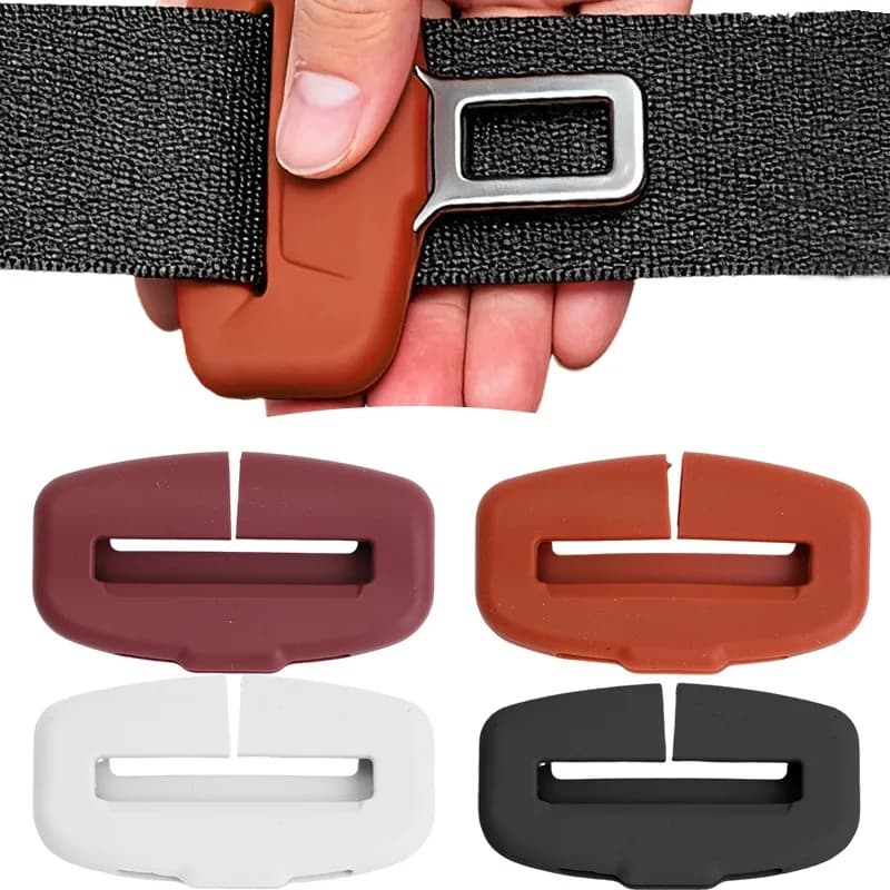 Silicone Anti-scratch Silicone Buckle Protective Clip Cover for Universal Car Seat Parts for Safety Belt Parts