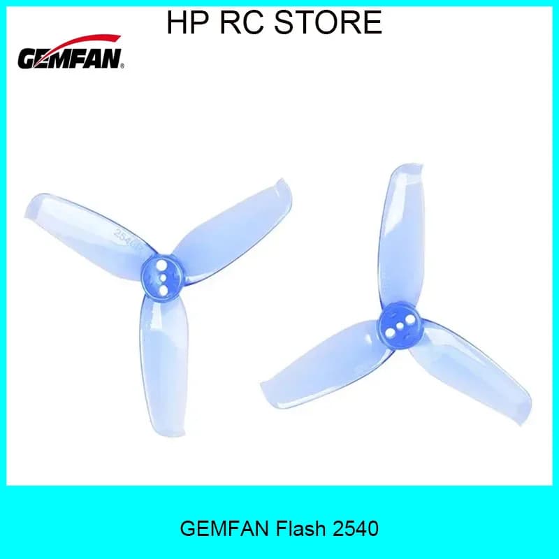 4 pairs of GEMFAN Flash 2540 2.5x4 2.5 inch 3 blades with 1.5 mm mounting hole for FPV freestyle drone