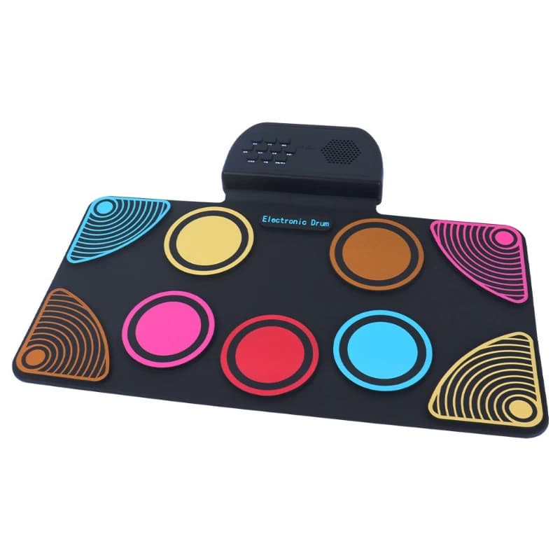 Hand Roll Electronic Drum Silicone Folding Electronic Drums Portable 9 Pads Practice Drum Set Adults Children Entry-level Drums