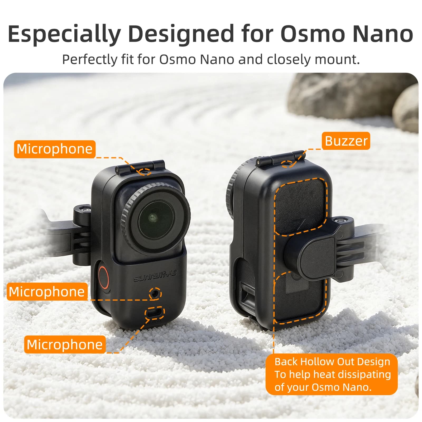 Car Sun Visor Mount For DJI Osmo Nano Action Camera Car Sun Visor Mount Adjust The Shooting Angle As You Like