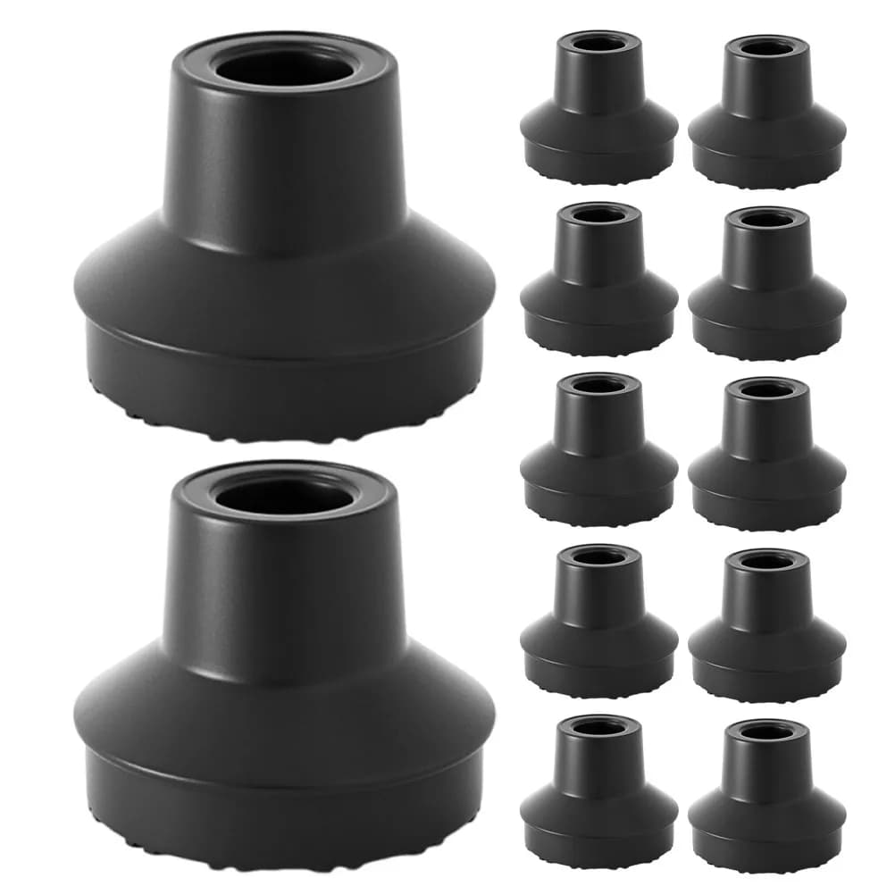 12 Pieces Scratch Shoe Shoe for Stroller Sticks, Trekking Stick Spare Parts with Hose Diameter 12mm, Senior Safety