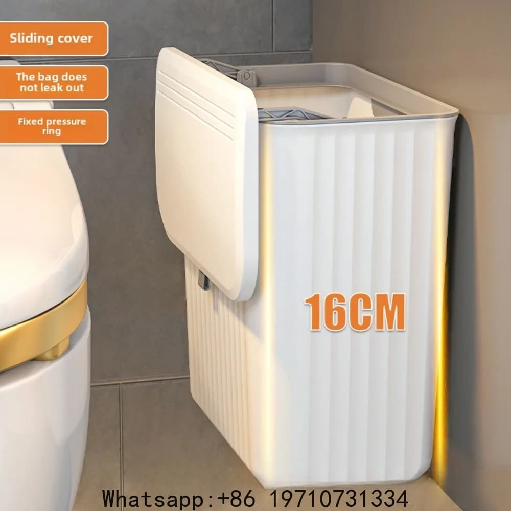 Bidone per Compostaggio da Cucina 8L/12L per Piano di Lavoro o Sottolavello, Piccolo Cestino Appeso con Coperchio per Armadio, Bagno, Camera da Letto, Ufficio