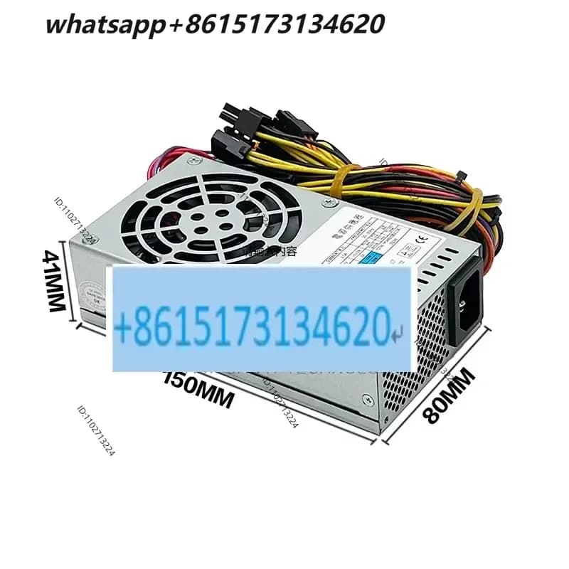 New 1U Flex Small Power Supply 300W 350W Big Fan Ultra Quiet For ITX Chassis NAS Household Storage DIY