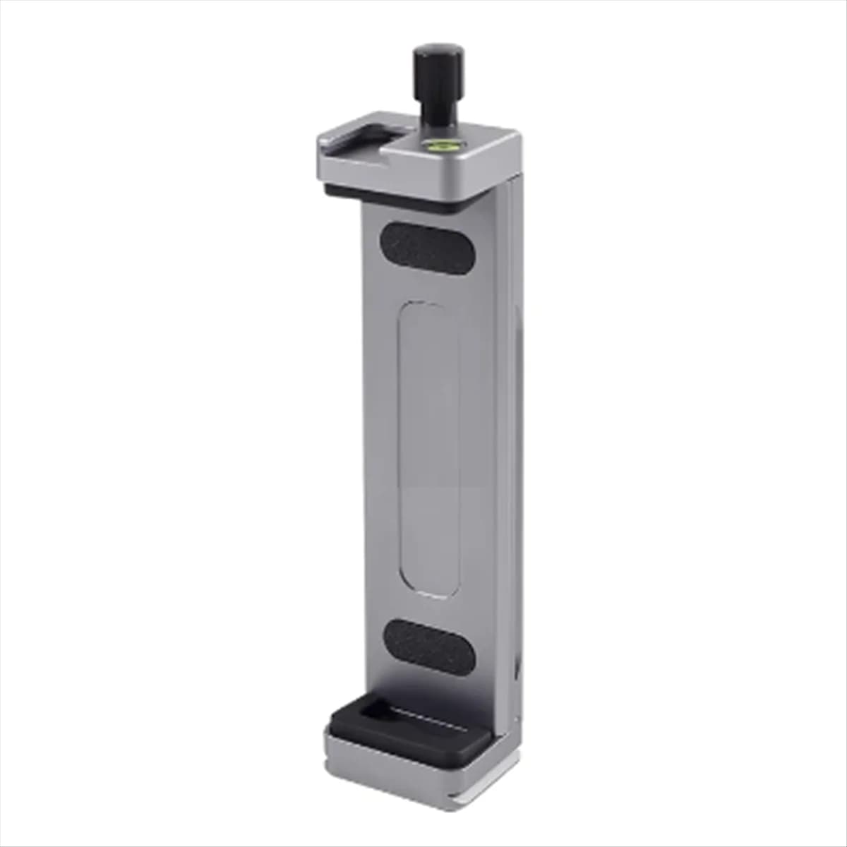 Universal bracket for tripod with clip for phone support aluminum alloy tablet for mobile phones (silver-gray)