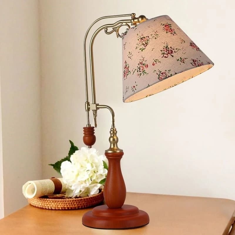 French Retro Table Lamp Creativity Personalized Hotel Living Room Office Decorative Fixture Study Bedroom Reading LED Desk Light