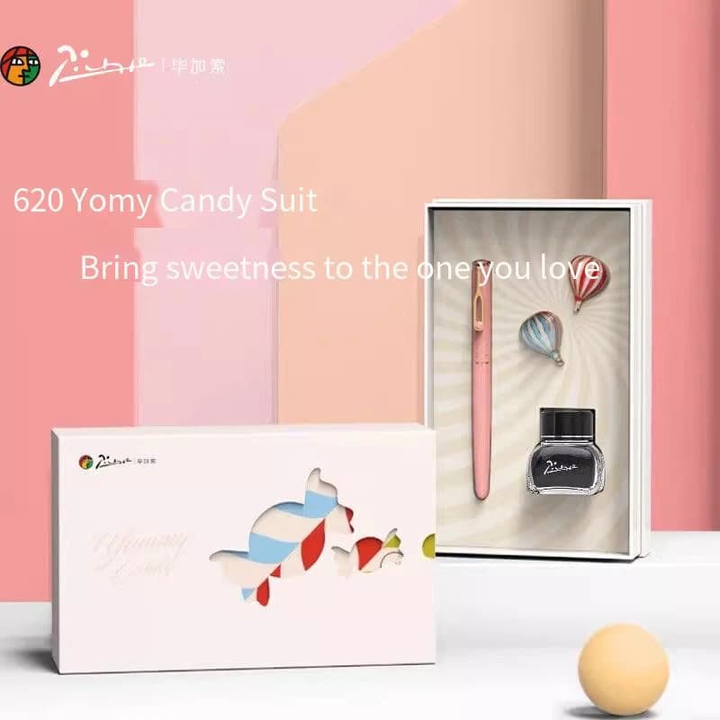 Pimio 620 Candy Fountain Pen Set - Calligraphy Writing Gift for Students, Ideal for 3rd & 4th Graders