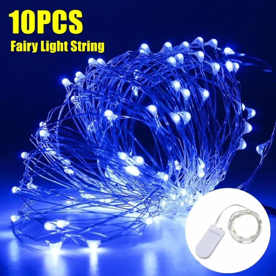 10 pz all'ingrosso 5 m ~ 1 m LED filo di rame lucine LED luci della stringa festa di nozze decorazione natalizia per interni luci della ghirlanda