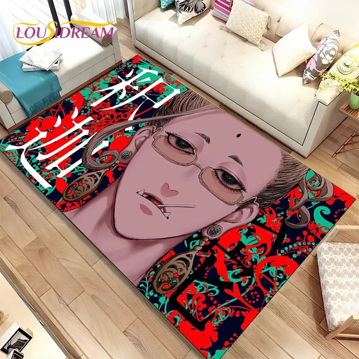Tappeto Anime, Record of Ragnarok, Tappeto Decorativo per Casa, Soggiorno, Camera da Letto, Divano, Zerbino, Tappetino Antiscivolo per Bambini