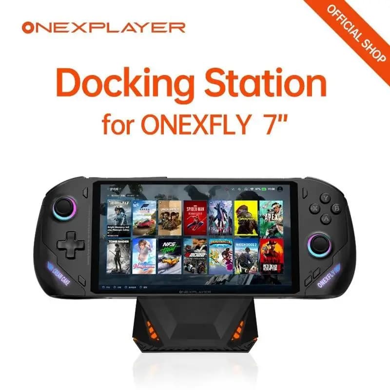 Onexfly OnexDocking Docking Station Hub per laptop Convertitore per console di gioco Carica PD Supporto per staffa di rete USB HDMI RJ45