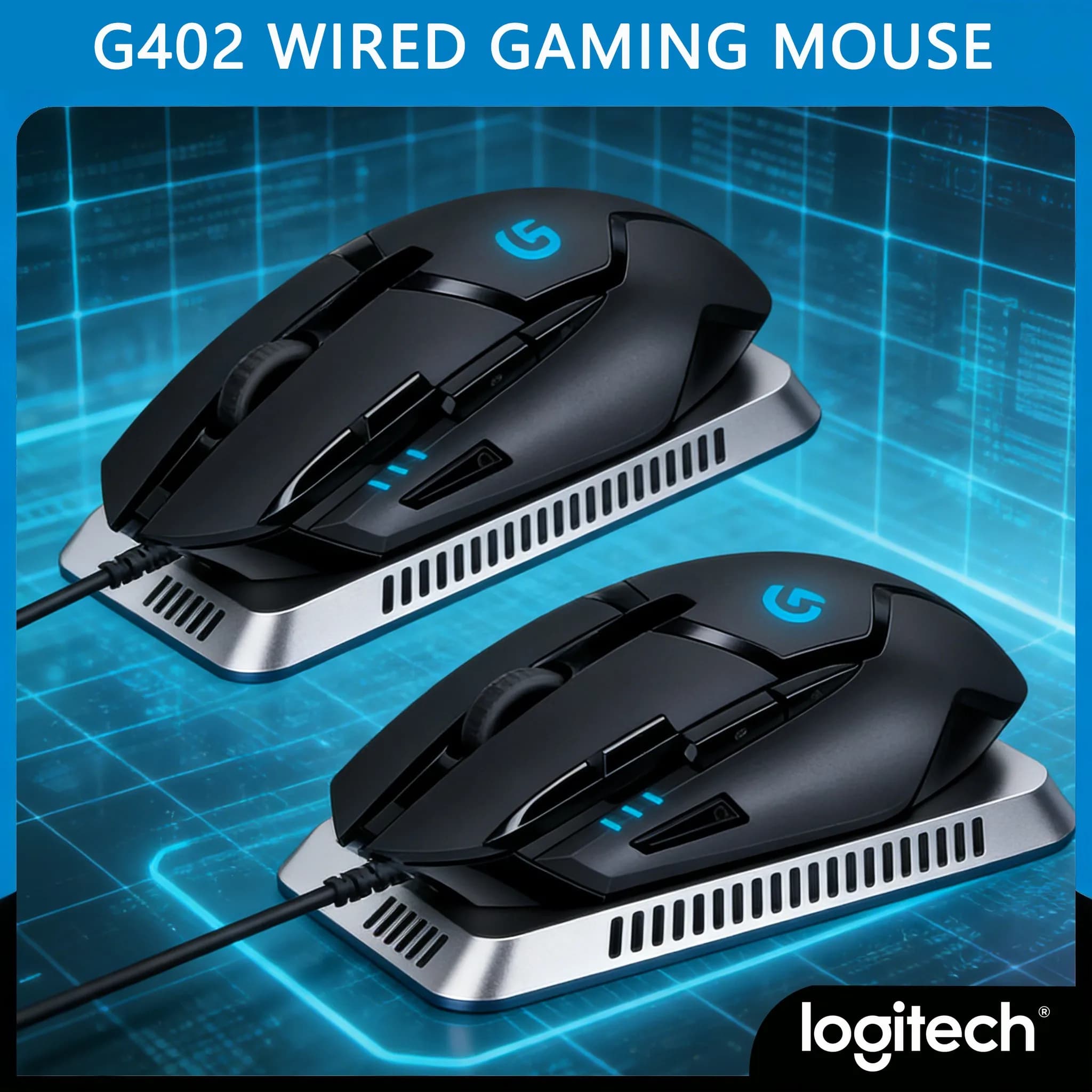 Mouse da Gaming Logitech G402 Specializzato per FPS PUBG LOL CF con Programmazione Macro