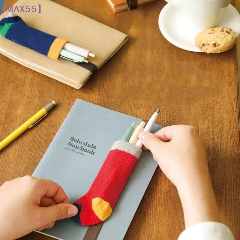 Simpatici mini calzini con cinturino elastico per agenda A5 B6, taccuino, cappuccio per penna, portaoggetti per cancelleria, stile INS, cinturini per scrapbooking, decorazioni【MAX-55】