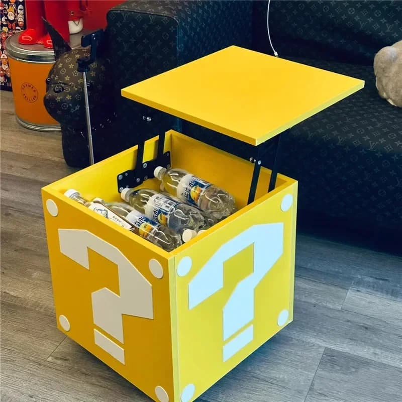 Creative box with questioning point Table Table Children's Toys Box Snack Holder