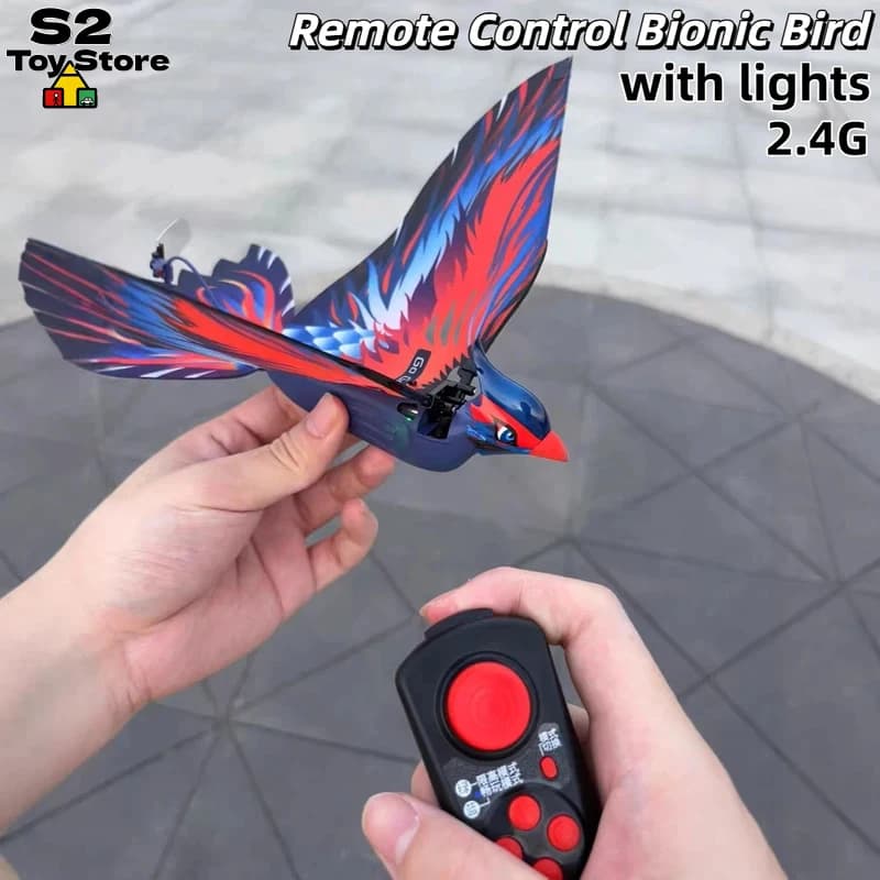 Uccello Bionico Telecomandato con Ali Battenti, Aeromobile RC Creativo e Carino, Giocattolo Volante per Bambini, Ideale per Giocare all'Aperto e al Chiuso, Regalo Perfetto per Ragazzi e Ragazze