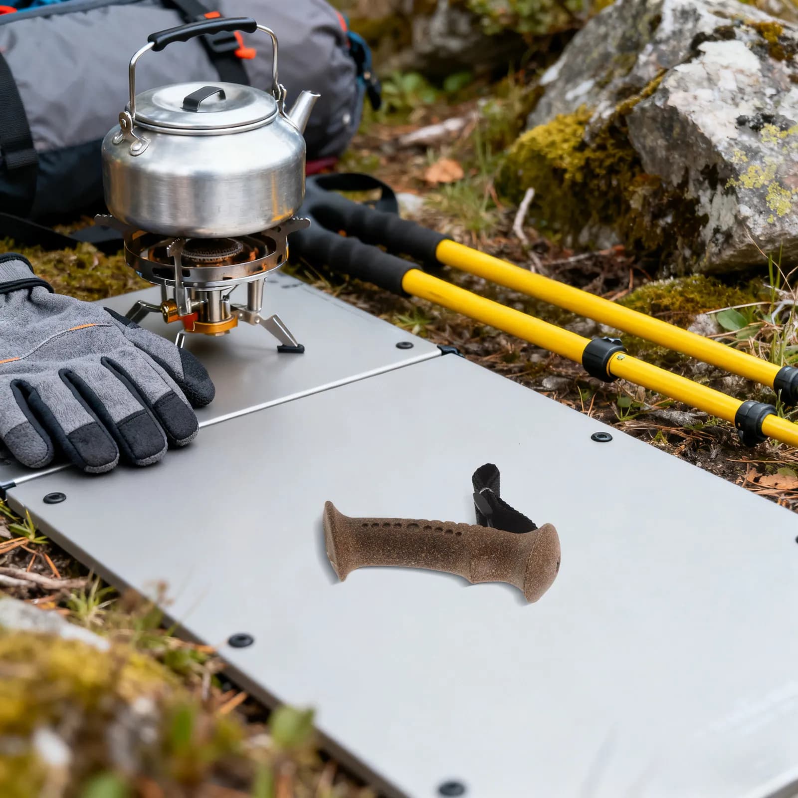 Impugnatura di Ricambio in Sughero per Bastoncini da Trekking, Leggera, Morbida, Antiscivolo, con Foro da 2 cm, Ergonomica, per Bastoni da Passeggio, Sci ed Escursionismo