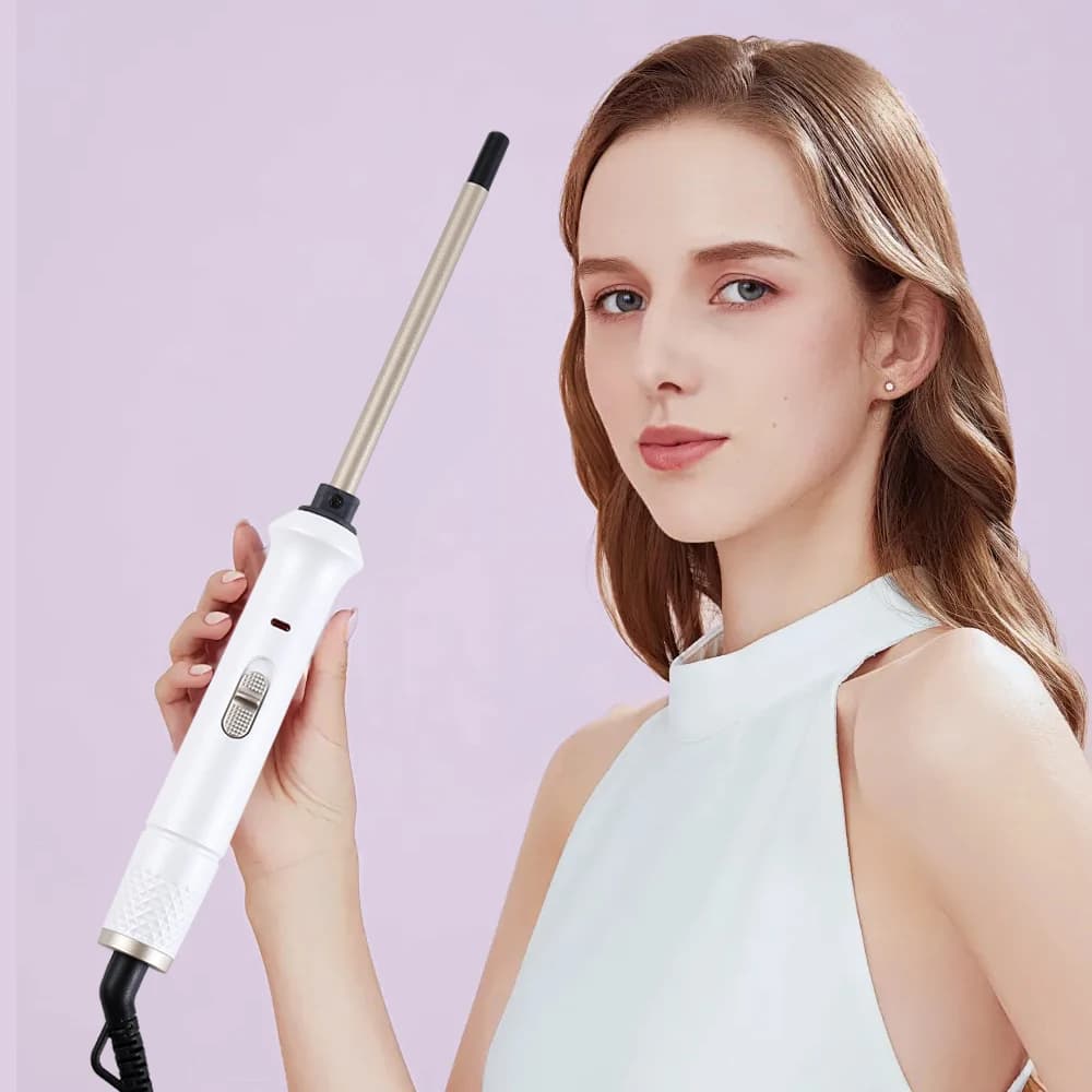 Bacchetta arricciacapelli in ceramica da 9 mm - Strumenti e elettrodomestici per lo styling per la cura dei capelli - Riscaldamento rapido, rivestimento ceramico di lunga durata, facile da usare