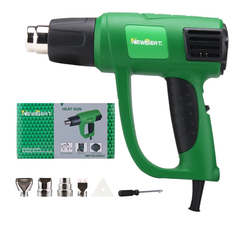 NewBeat Set di utensili elettrici manuali portatili Aria calda Regolazione della temperatura 2000W Pistola termica elettrica per plastica