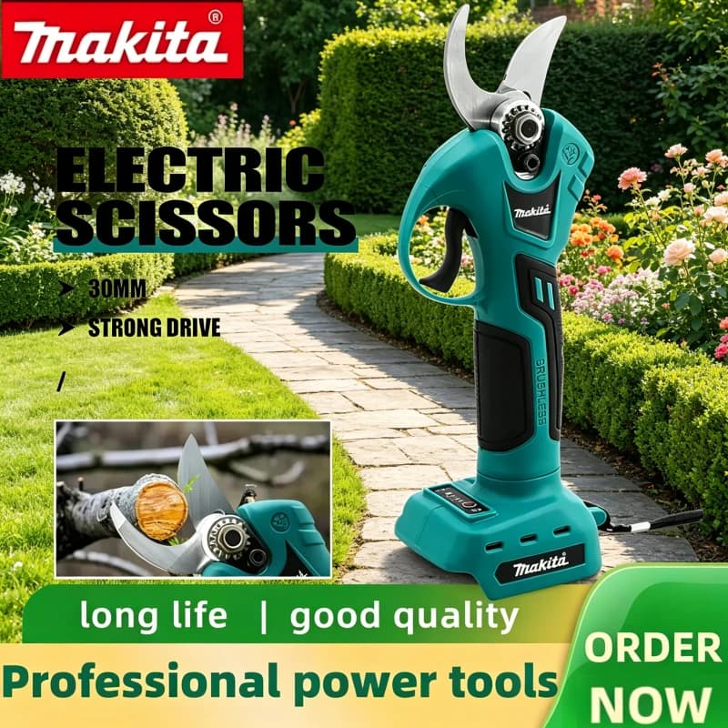 Makita Cordless Electrician Scissors Pruning Shears Cutter Wireless Drills For Makita Battery Professional Tool Pruner Garden