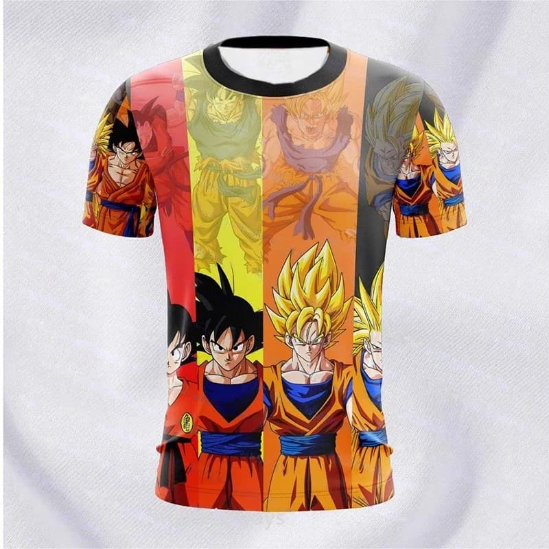 Men Dragon Ball T-shirt Boys Clothes Girls Super Rugby Jersey Goku Women Super Saiyan Rose Sportswear