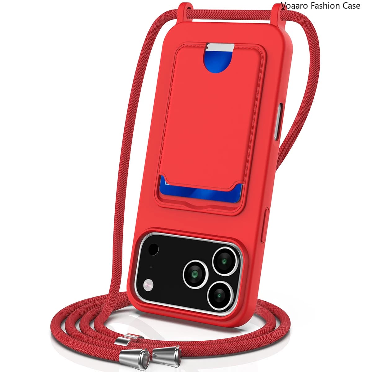 NUOVA custodia in TPU con slot per schede portatile color caramello per Apple Iphone 17 Pro Max con cinturino Custodia protettiva impermeabile Funda