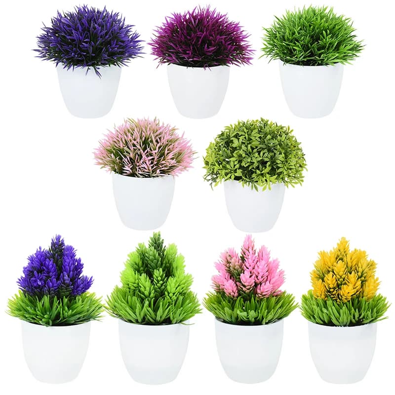 Artificial Plants Bonsai Small simulated grass pot tree for home, garden, office, table, room decoration